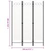 3 Piece Room Divider White 120 * 180 cm