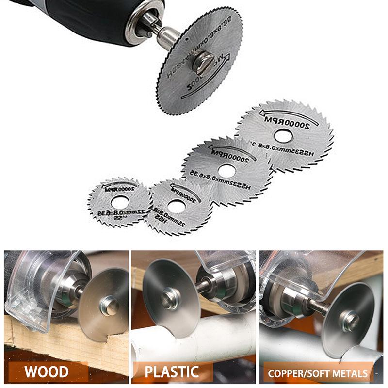 22-44mm 30/32/40Pcs Engraver Drill Mini Cutting Discs Kit Cutoff Saw Blade Tool