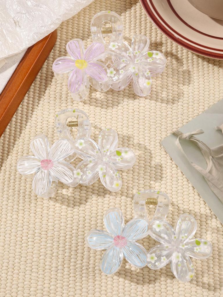 6 шт. модные женские заколки для волос с цветком, заколки для волос в стиле «отпуск в богемном стиле» с яичным цветком, заколки для волос для девочек, весенние аксессуары для волос