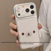 Polka Dot Rilakkuma Full Coverage Case for Apple 17 Pro Max, Silver Frame, Cartoon Design