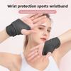 Wrapped Pressurized Wrist Guard Thumb Open Hole Badminton Tennis Breathable Sports Wrist Guard with Tendon Sheath Pressurized Wrist Guard