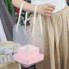 Прозрачная ручная цветочная коробка Сумка-пакет Упаковочный материал для букетов Бумажная коробка Портативная сумка для цветов Свадебная вечеринка