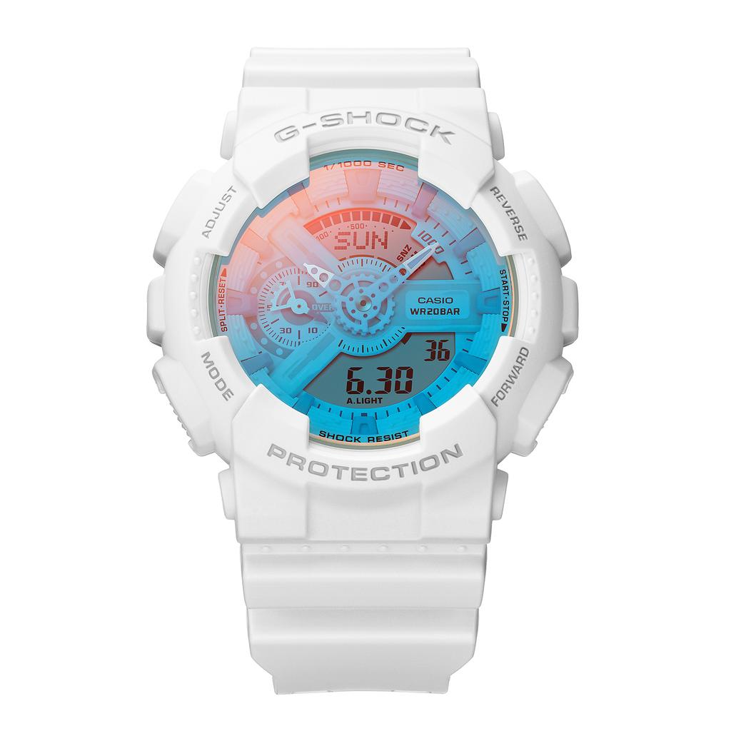 Casio Мужские часы G-SHOCK GA-110TL-7A, цифровые, кварцевые, ударопрочные, водонепроницаемые 200 м, из смолы
