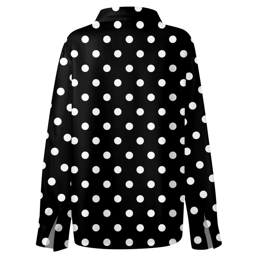 Women's Shirt Blouse Print Button Long Sleeve Casual Basic Shirt Collar Regular Top