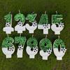 Football Birthday Candle Eco-friendly No Odor Sequins Design Easy To Use Long-Lasting 0-9 Numbers Candle Cake Decoration