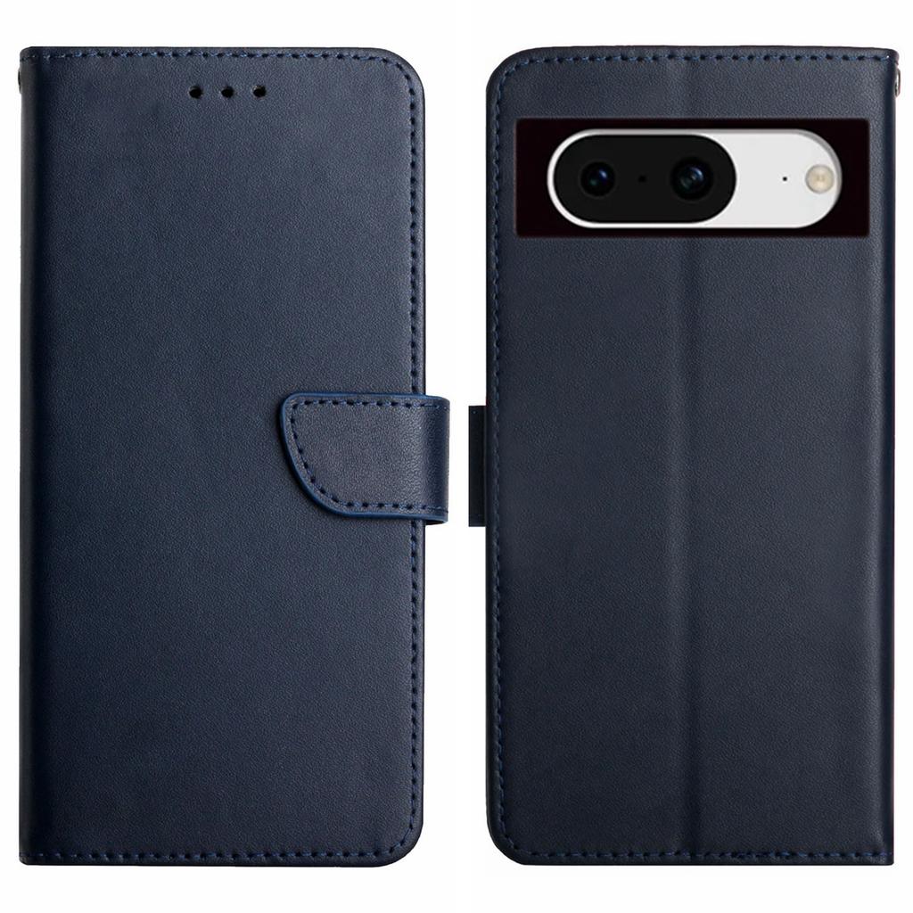 HT02 For Google Pixel 8 Genuine Cow Leather Wallet Smartphone Case Stand Magnetic Mobile Phone Cover