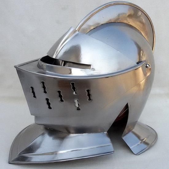 Шлем Closed Close Helmet Средневековые доспехи Dark Souls Косплей Фэнтези Пригодно для носки Домашний декор