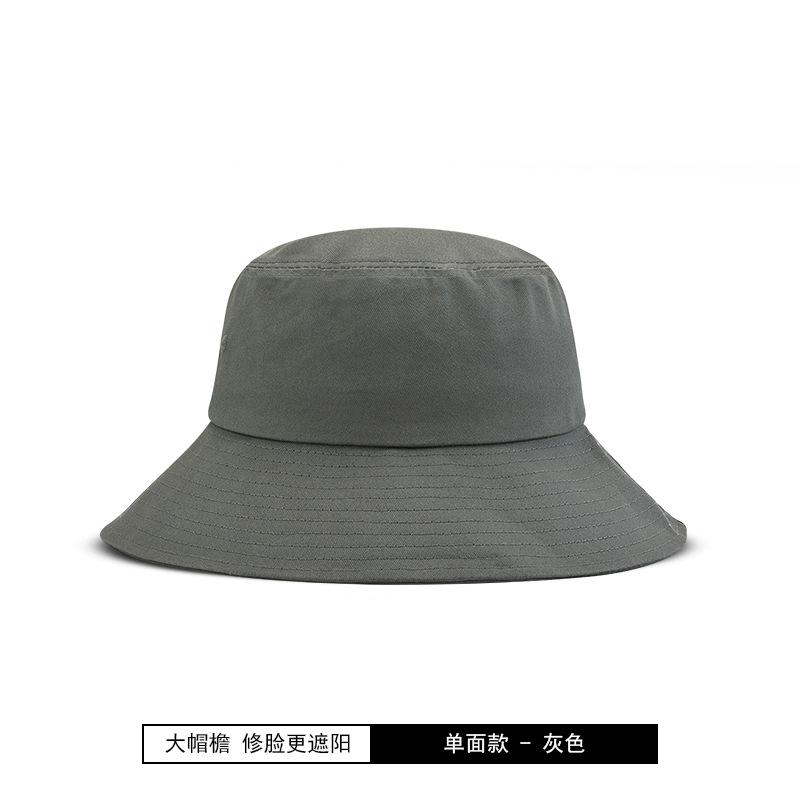 Large Size Bucket Hat Men Wear Summer Big Head Circumference Hat Women's Trend Fashion Casual Basin Hat Show Face Small Sun Hat