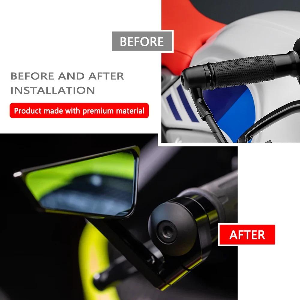 1290DUKE 2024 Motorcycle CNC Handlebar Bar End Mirrors For 1290 Super Duke R 2022 2023 2024 Universal End Side Rear View Mirror