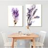 Абстрактные ботанические фиолетовые лавандовые и сиреневые принты, цветы, картина, настенная живопись на холсте, домашний декор, без рамки