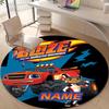 Personalized M-Monster Machines Round Chair Office Rug - Perfect for Mat, Office Chair & More - Ideal Gift for Birthdays and Holidays