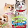 Cat Collar Adjustable Pet Collar with Bell And Safety Release Buckle Star Moon Print Breakaway Nylon Collar for Kitten Cats