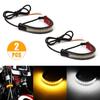 Dual-Color LED Motorcycle Turn Signal & Shock Absorber Light Strip
