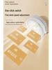 Portable Rechargeable Silent Night Light Mini Clip-on Fan for Desk, Dorm, Stroller, or Bed