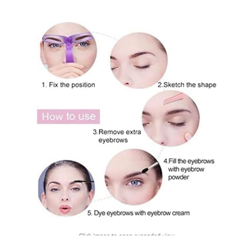 8 шт./набор шаблонов для формирования бровей, набор трафаретов для бровей, набор карт для ухода, инструменты для макияжа и оформления бровей, маска