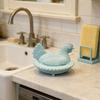 Держатель для губок в виде курицы для кухонной раковины, 3D-печать, в форме курицы, органайзер для раковины с дренажным отверстием для ванной комнаты, кухни