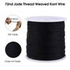 100 м x 0,8 мм Нейлоновая нить для китайских узлов Rattail Macrame Shamballa Нить String Черная нить для китайских узлов Товары для дома Веревка для вязания