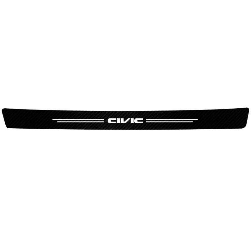 CKBSX1 5Pcs Carbon Fiber Car Door Sill Sticker Auto Threshold For Honda Civci FIT CRV Accord Jazz HRV Dio Stepwgn Prelude Insight