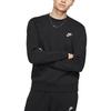 Nike Однотонный Свитшот с Логотипом, Круглым Вырезом и Длинным Рукавом и Брюки, Повседневный Спортивный Комплект, Мужской Свитшот и Брюки, Черный BV2667-010+BV2763-010