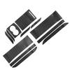 1 Set 3D Full Interior Trim Sticker Cover Film Fit for Tesla Model X S Dashboard Center Console Cup Holder 2012- LHD