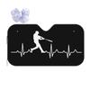Baseball Player Heartbeat Sunshade Windscreen Car Front Windshield Window Sun Visor Accessories Covers