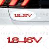 3D Chrome Metal 1.8-16V Letters Rear Trunk Fender Emblem Sticker For Vauxhall Astra 1.6 Opel Zafira Optima Corsa Accessories