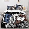 A-Attack O-On T-Titan Bedding Sets Anime 3D Printed Duvet Cover Set Soft Skin-Friendly Boys Adult King Size Home Textiles