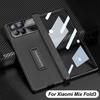 Чехол-книжка со встроенной защитой шарнира из кожи «все включено» для Xiaomi Mi Mix Fold 3 Fold3, чехол с магнитной защитой шарнира и держателем для стекла экрана