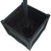 189cm 3-head Solar Lamp Post, Street Light with Planter, Automatic-on, 6 Hour Max Outdoor Ready LED Lighting, Black