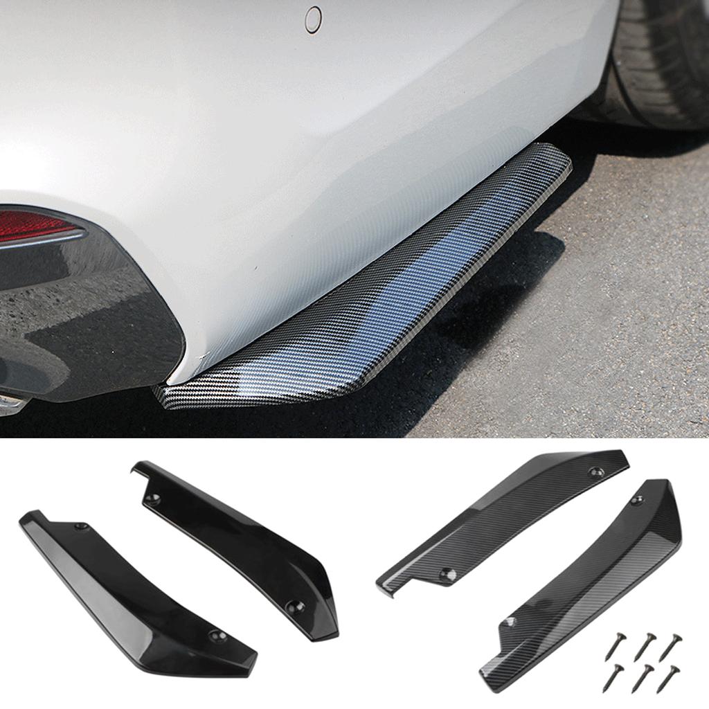 1 Pair Car Rear Bumper Lip Spoiler Diffuser Splitter Scratch Protector Winglets Side Skirt Extension Side Skirt