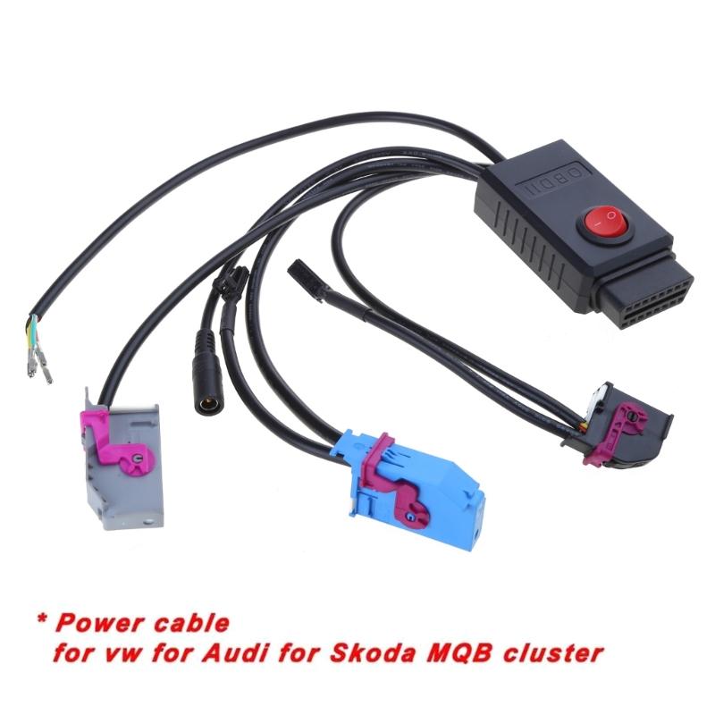 Эффективный кабель MQB Cluster 12 В, силовой тестовый кабель, универсальный тестовый кабель 12 В, прочный для приборных панелей транспортных средств