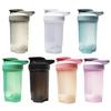 Protein Shaker Cup with Blender Ball 500ml Wide Mouth Shaker for Easy Mixing Portable Whey Protein Shaker Bottle for Sports Travel Camping