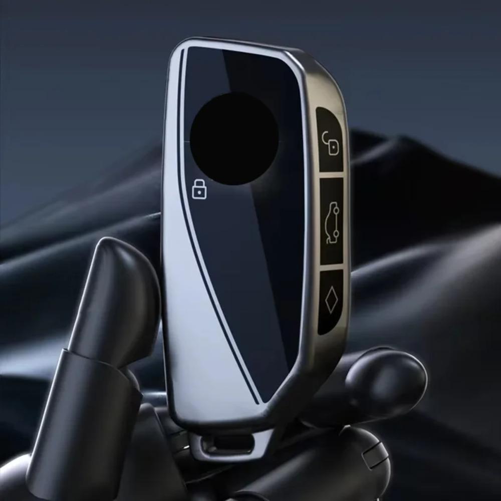 Титаново-серый для BMW I7 X7 G07 LCI IX I20 X1 U11 7 Серии G70 G09 XM U06 G81 M3 Чехол для ключа автомобиля Брелок Аксессуары