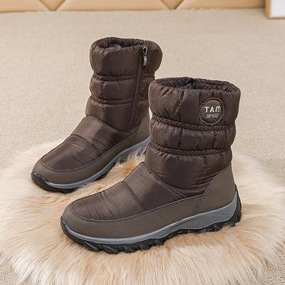 Зимние водонепроницаемые сноубутсы женские больших размеров 35-43 женская обувь для зимы высокие плюшевые теплые ботильоны на платформе WSH5228