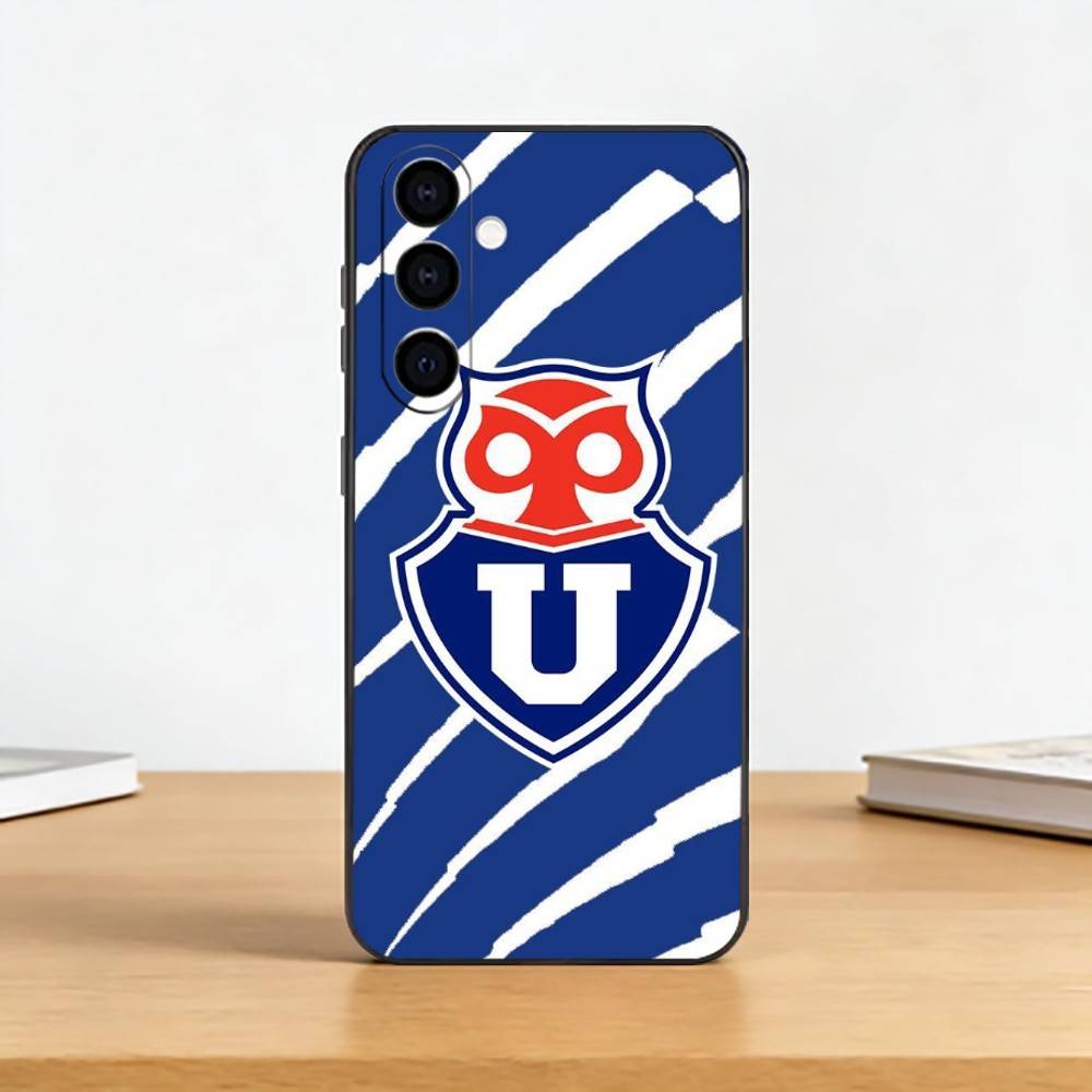 C-Chile U-University Phone Case Black Silicone Soft For Samsung Galaxy A73,A72,A71,A70,A53,A52,A51
