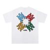 730 Amiri 2025 Summer New Men's and Women's Loose High Quality Cotton Plus Size T-shirt Couple T-Shirt Colorful Logo Printing