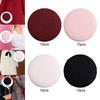 10 X Fabric Covered Buttons, Shank DIY Decorative Crafts, 23mm Flat Back Sewing Buttons for