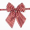 Женский галстук-бабочка - Цветочный и полосатый плед, аксессуар для школьной формы в корейском и японском стиле