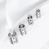 50/100 шт. Соединители для ожерелий, фурнитура, зажимные бусины из нержавеющей стали, колпачки, зажимы для кожаного шнура для изготовления украшений своими руками