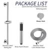 Solid Brass Hand Shower Head Set with Shower Rod and Hose Water Saving Hand Shower