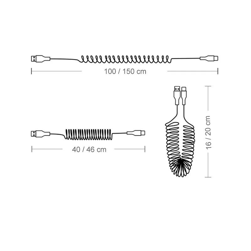 Cable de carga rápida 3 en 1, cable USB retráctil universal para coche, carga múltiple portátil