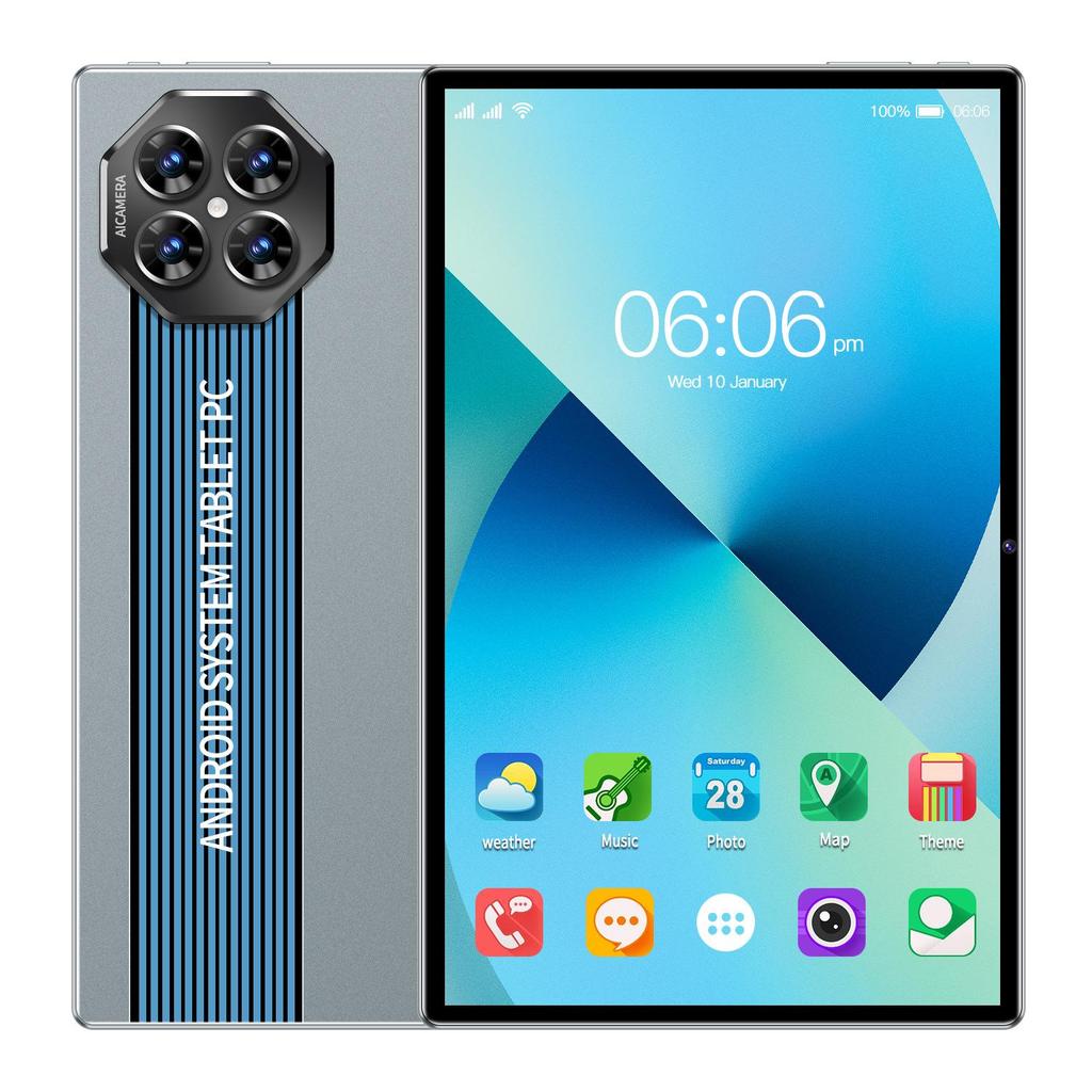 10,1-дюймовый планшет 2-в-1 на Android 15 с HD-дисплеем, функцией Smart Call, Wi-Fi и слотом для карт