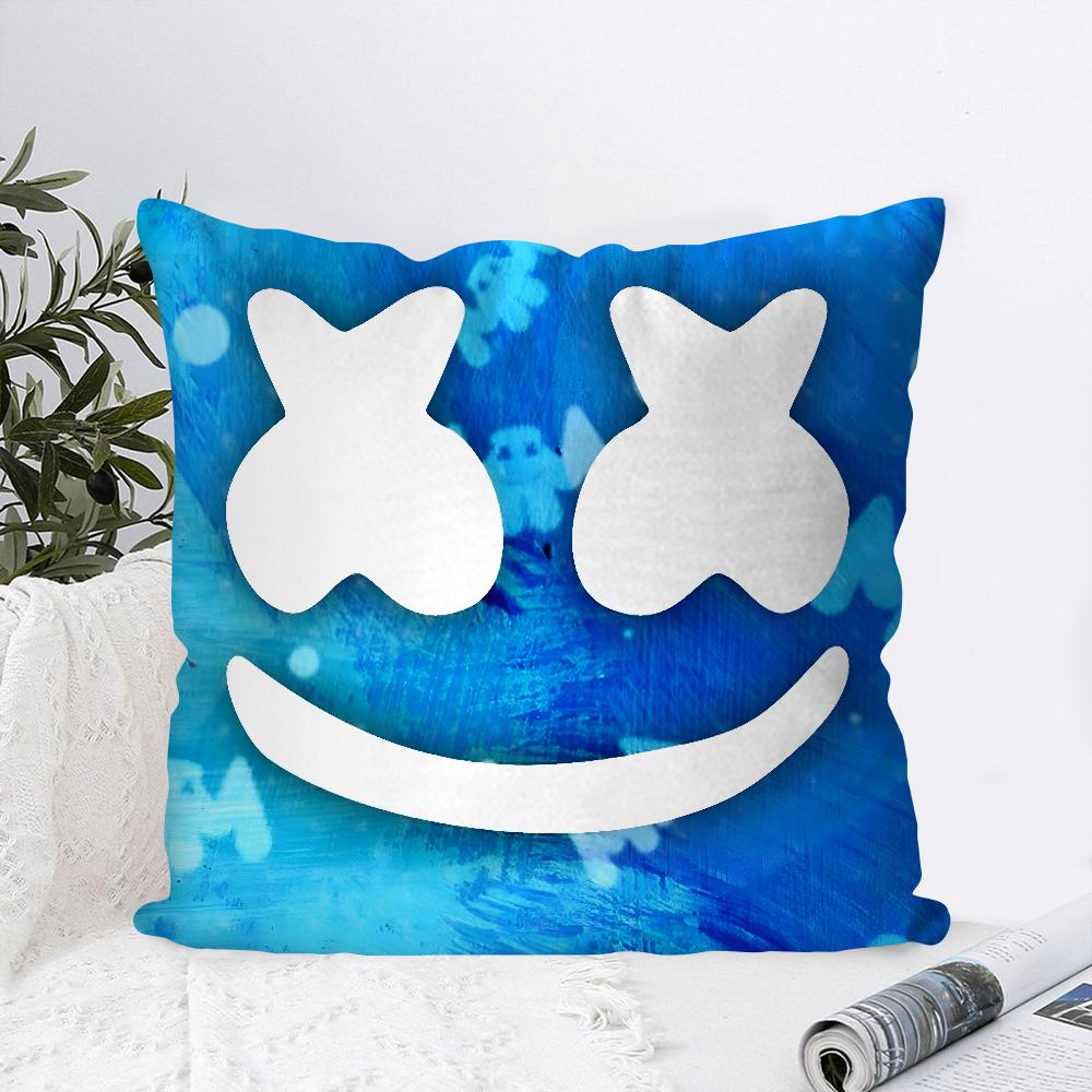 Наволочка для подушки DJ M-Marshmello Квадратная подушка Спальня Диван Подушка для отдыха и комфорта Автомобиль Гостиная Домашний декор