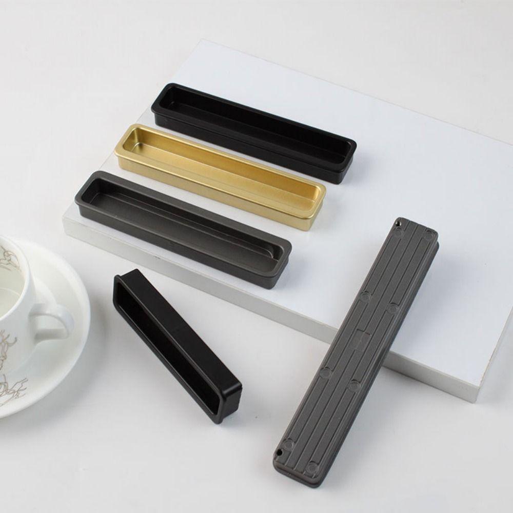 Modern Style Recessed Cabinet Door Handle Metal Slotting Sliding Door Handle Closet