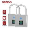 Замок BOZZYS Fingerprint Lock Type-C с возможностью подзарядки, противоугонный замок, прочный аккумулятор с длительным сроком службы, электронный замок из цинкового сплава, водонепроницаемый, класс защиты IP67