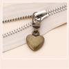 5PCS Sewing Zippers Puller Head Heart Shape Detachable Metal Zipper Slider Repair Kits for Bags Backpack Coat Zipper Pull Tab
