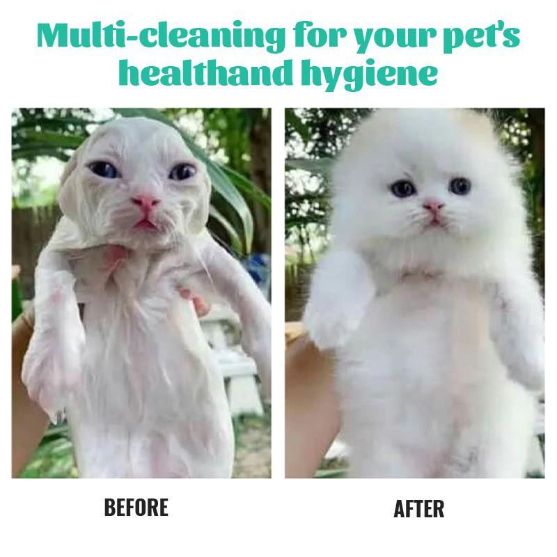 Pet Shampoo Tablet Dogs Cats - Deodorizing Detangling Long-Lasting Fragrance Bath Foam
