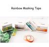 6 рулонов/лот Радужный малярный скотч Лента васи Однотонный малярный скотч Васи Клейкая бумажная лента Клейкая декорация