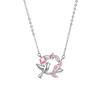 Mai Xiang Happiness Mai Ear Wreath Bird Ожерелье Ins Wind Fashion Универсальная розовая циркониевая ключичная цепочка