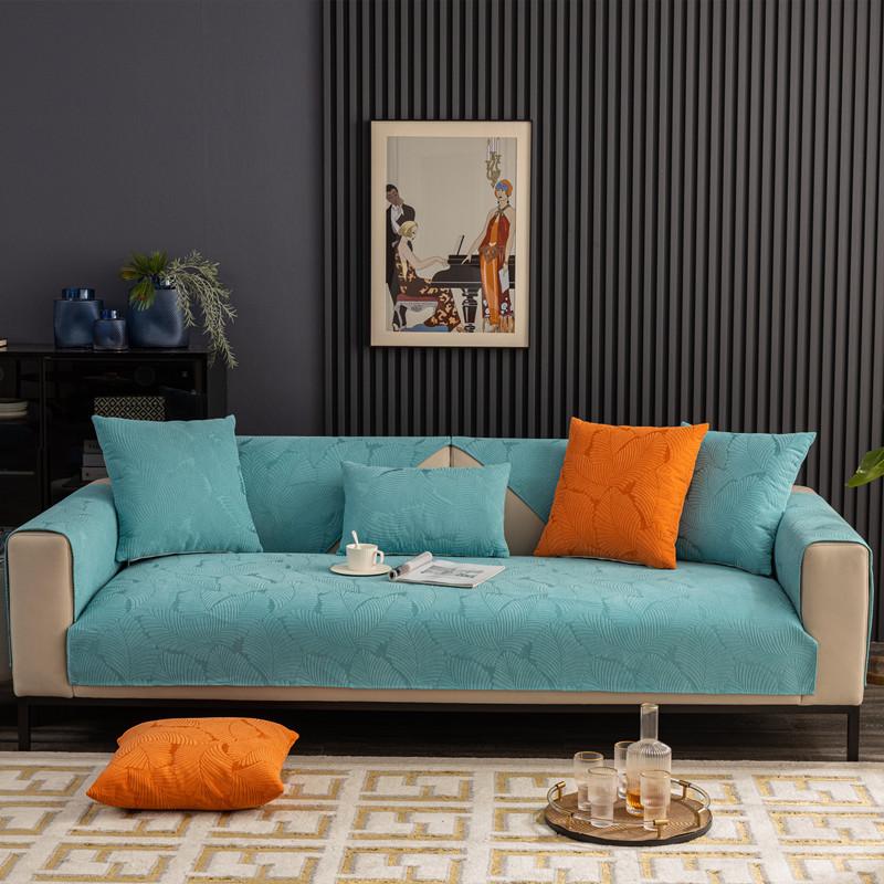 Four Seasons Universal Chenille Grille Sofa Cushion Modern Home Simple Non-Slip Sofa Cushion Towel